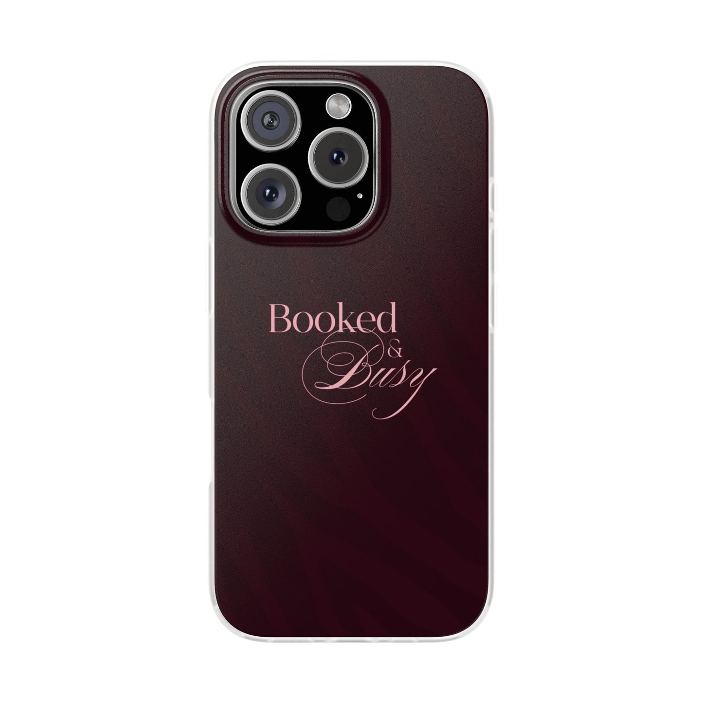 Maroon Booked & Busy - Flexi Case