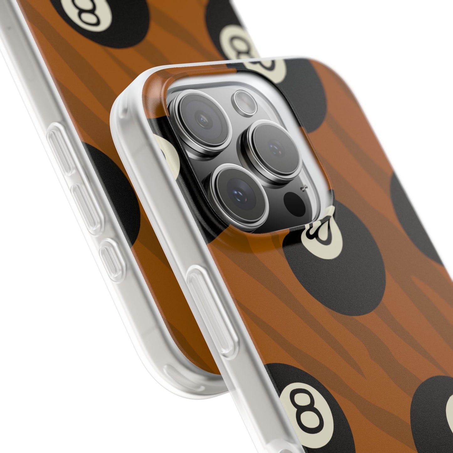 Orange 8-Ball Flexi Phone Case