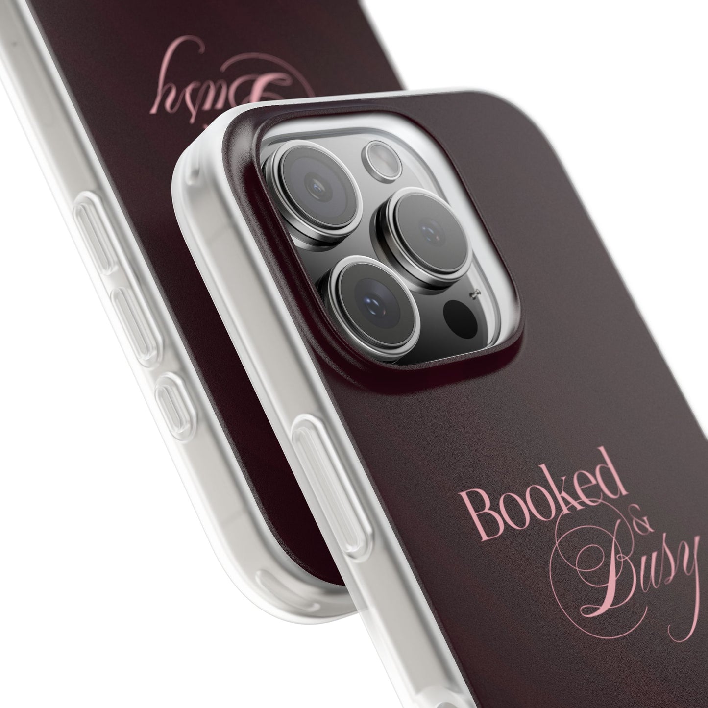 Maroon Booked & Busy - Flexi Case