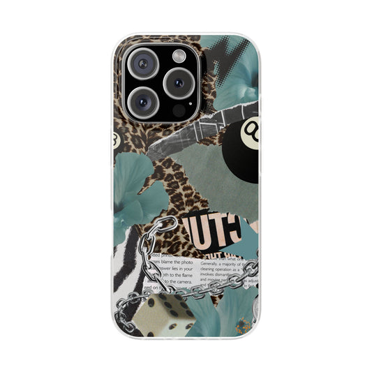 Teal Trendy Flexi Phone Case