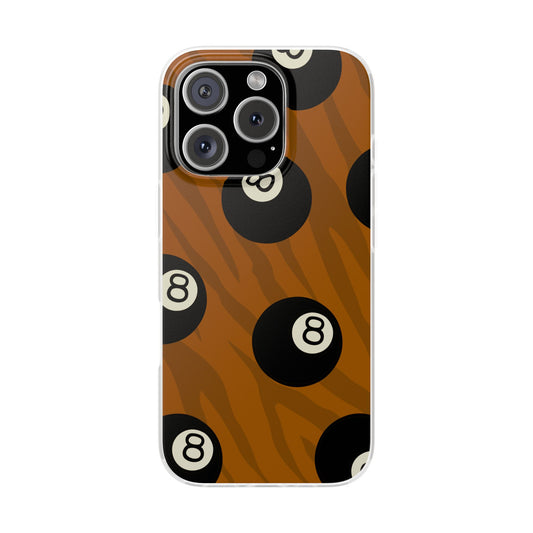 Orange 8-Ball Flexi Phone Case