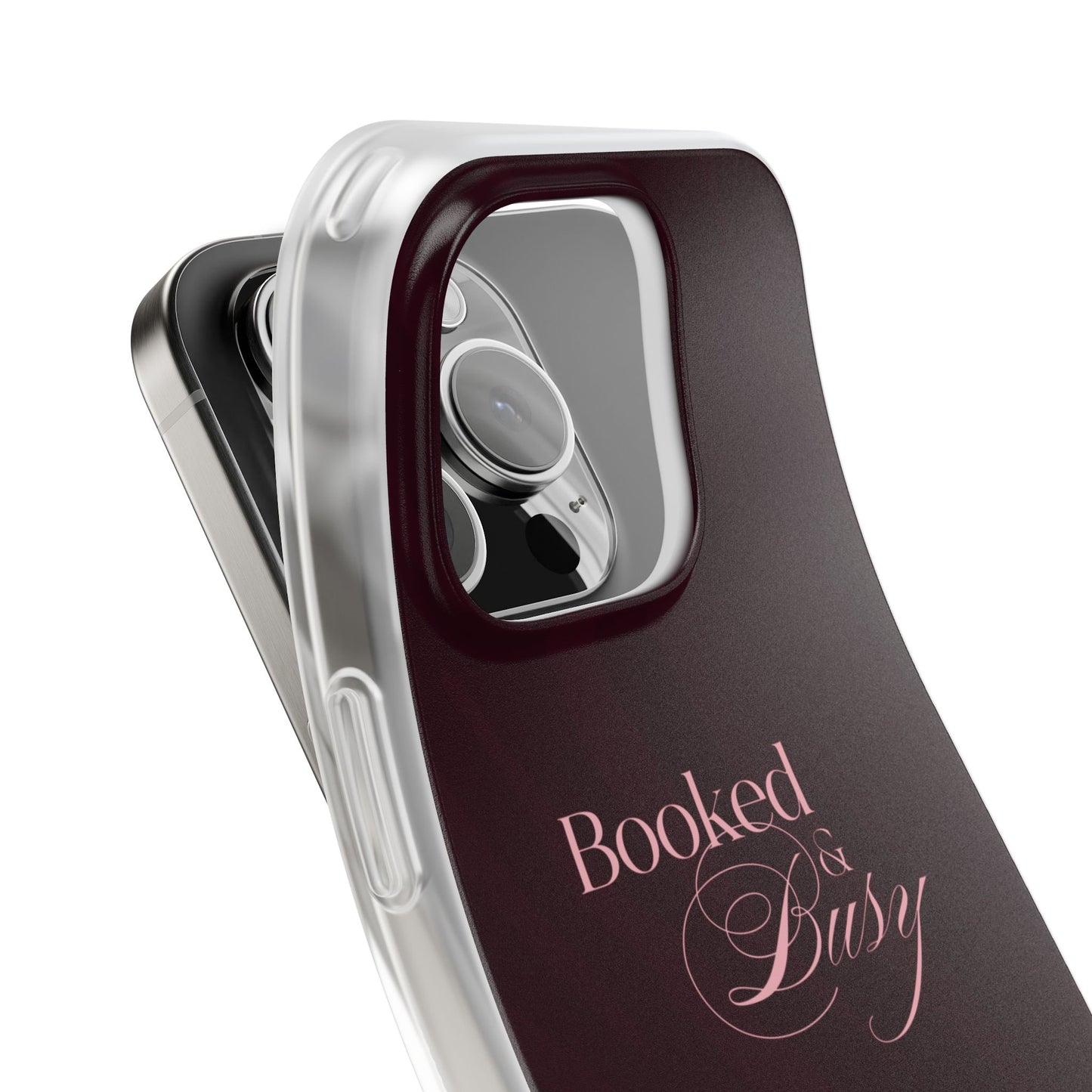 Maroon Booked & Busy - Flexi Case