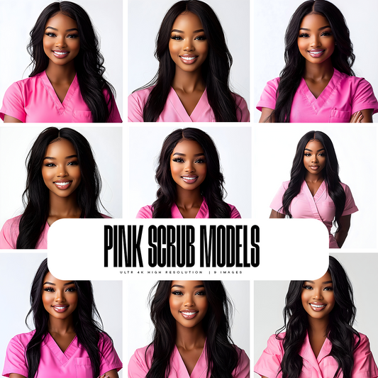 Pink Scrub Models